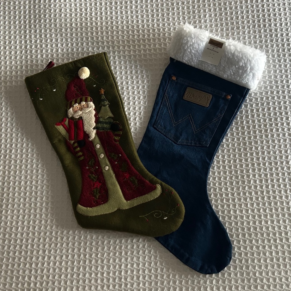 2 Christmas Stockings Pair